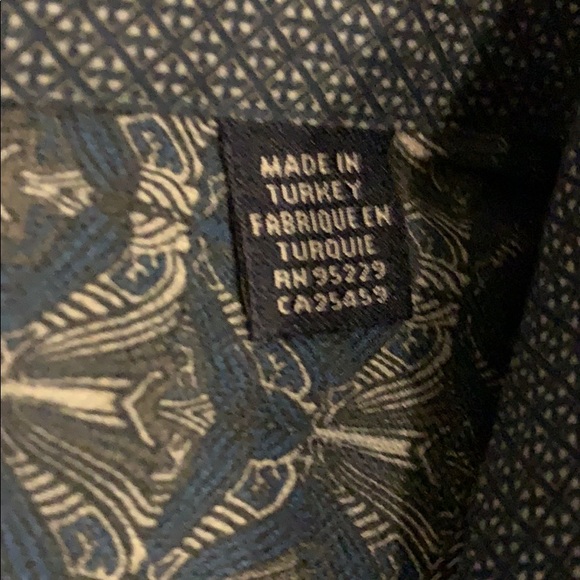 Navy Ted Baker London button down dress shirt - Picture 9 of 10